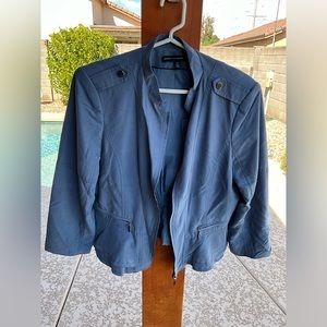 WHBM blue peplum jacket.  Like new.